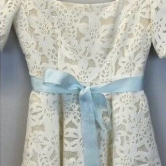 RW&CO X ELLE off-white laser cut mini dress - Picture 5 of 6